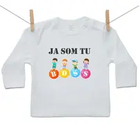 Boodyy Tričko s dlhým rukávom Ja som tu Boss 74 (6-9 mesiacov)