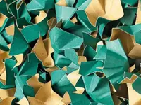 Fixační tělíska papírová, chipsy 400l zelená-hnědá