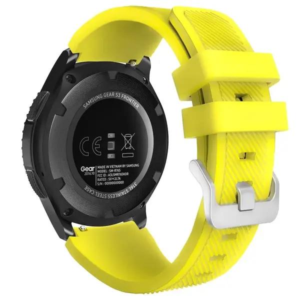 BStrap Silicone Sport remienok na Samsung Galaxy Watch 3 45mm, yellow