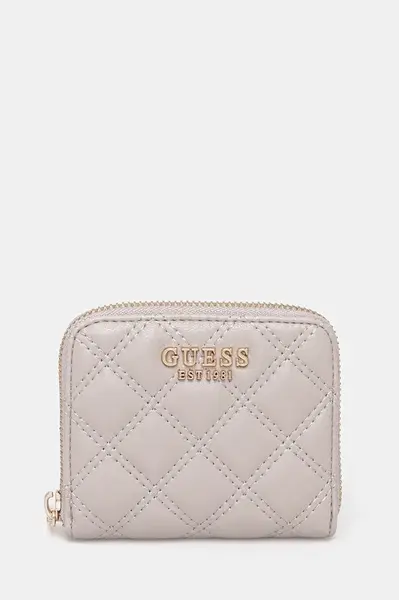 Peněženka Guess GIULLY dámská, béžová barva, SWQG96 73137