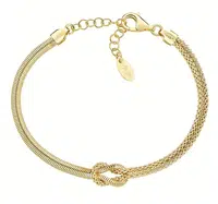 Amen Elegantní pozlacený náramek Love Knot BRNOAMGG1 19 cm