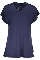 Modré dámské triko s krátkým rukávem