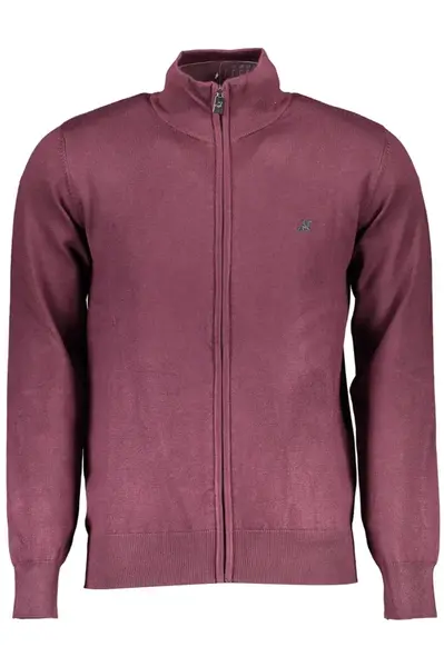 US GRAND POLO MEN'S RED CARDIGAN