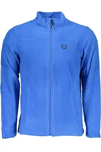 Pánská modrá fleecová mikina na zip