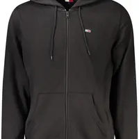 TOMMY HILFIGER MEN'S ZIP-UP SWEATSHIRT BLACK