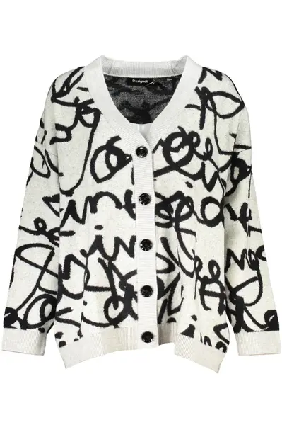 Bílý dámský cardigan Desigual