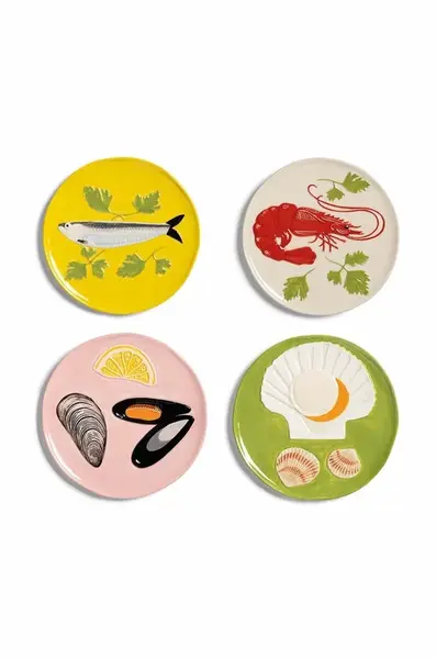 &k amsterdam  Sada talířů  Plate de la mer set 4-pack