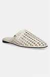Tommy Hilfiger šľapky dámske HILFIGER LEATHER MIX FLAT MULE