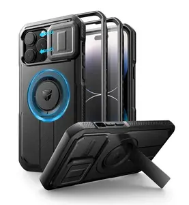 Dexnor MagSafe 360 Kickstand Camprotector obal iPhone 14 Pro Max, černý