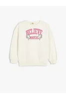 Koton Sweatshirt Unicorn Printed Crew Neck Long Sleeve