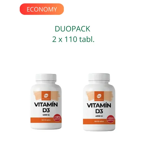 DR. FLEMING Vitamín D3 4000IU +10% gratis 220ks DUOPACK