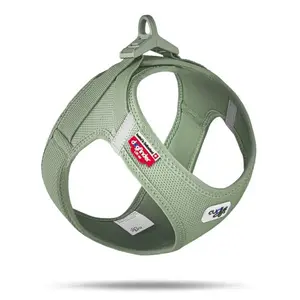CURLI Postroj pro psy se sponou Air-Mesh Olive XS, 3-5 kg