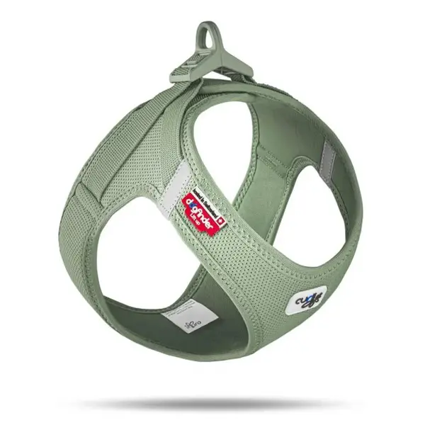 CURLI Postroj pro psy se sponou Air-Mesh Olive XS, 3-5 kg