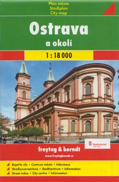 Ostrava mapa 1:18 000