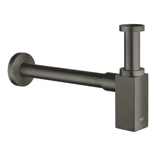 Sifón k umývadlu Grohe kartáčovaný hard graphite 40564AL0