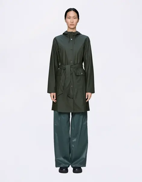 Rains Curve Long Jacket 03 Green M