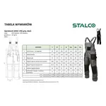Kalhoty montérkové lacl BASIC LINE, černé, L/52, STALCO