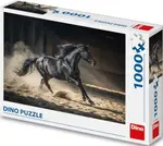 Puzzle Černý kůň 1000 dílků (poškozená)