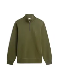 TOMMY HILFIGER Mikina 'ESSENTIAL'  zelená