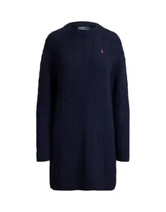 Polo Ralph Lauren Pletené šaty  námornícka modrá / čerešňová