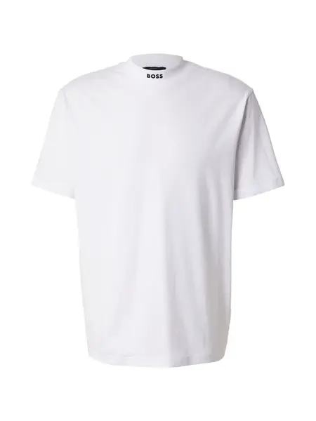 BOSS Tričko 'Tee Collar'  čierna / biela