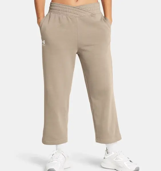 Dámské tepláky Under Armour Rival Terry Crop Wide Leg