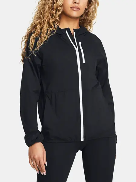 Under Armour Bunda LAUNCH LIGHTWEIGHT JKT-BLK - Dámské