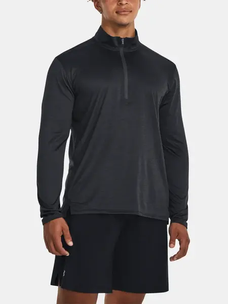Under Armour Tričko UA Tech Vent 1/2 Zip-BLK - Pánské