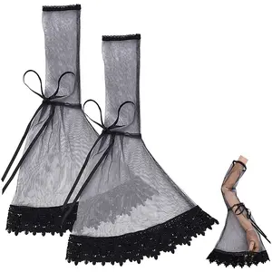 Polyester Long Gauze Mesh Bowknot Oversleeves