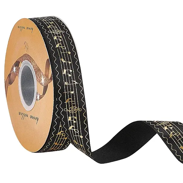 Single Face Hot Stamping Polyester Satin Ribbon