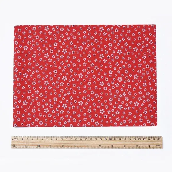 Floral Pattern Printed A4 Polyester Fabric Sheets