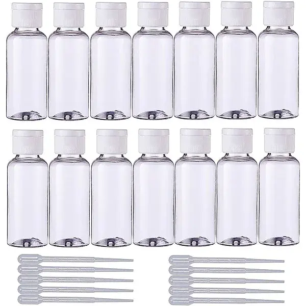 Transparent Plastic Cosmetic Containers
