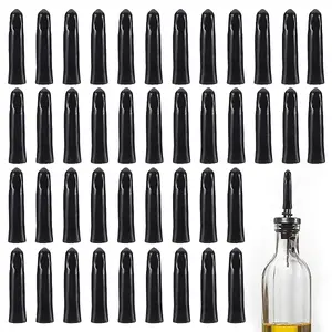 40Pcs PVC Liquor Bottle Wine Pourers Cover