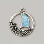 Ocean Theme Alloy Enamel Pendants