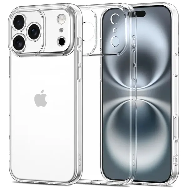 Tech-Protect FlexAir kryt na iPhone 17 Pro, priesvitný