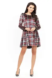 Infinite You Woman's Dress M149 Checkered