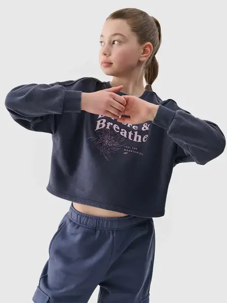 Dívčí cropped mikina 4F