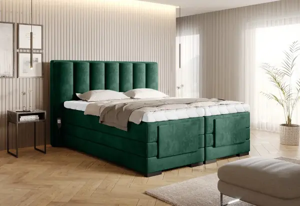 Boxspring Veros Rozměr: 140 x 200 cm, látka: Nube 35