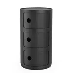 Componibili Mat 3box matná černá recycled Kartell