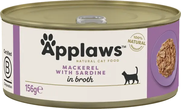 Konzerva Applaws Cat Tin Mackerel with Sardine 156 g