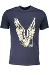 CAVALLI CLASS MEN'S SHORT SLEEVED T-SHIRT BLUE
