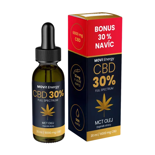 MOVIT ENERGY CBD 30% Full Spectrum konopný olej 20 ml