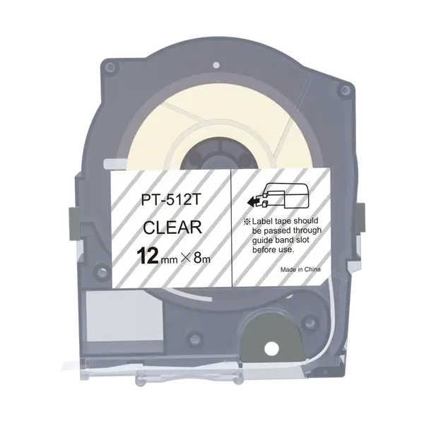 Max LM-512T, 12mm x 8m, priehľadná kompatibilná páska