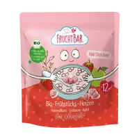 FRUCHTBAR BIO Cereálie v tvare srdiečok s jahodami a jablkom 125 g