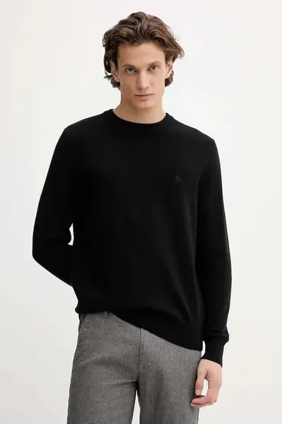 Svetr s příměsí vlny Marc O'Polo černá barva, 529514460504