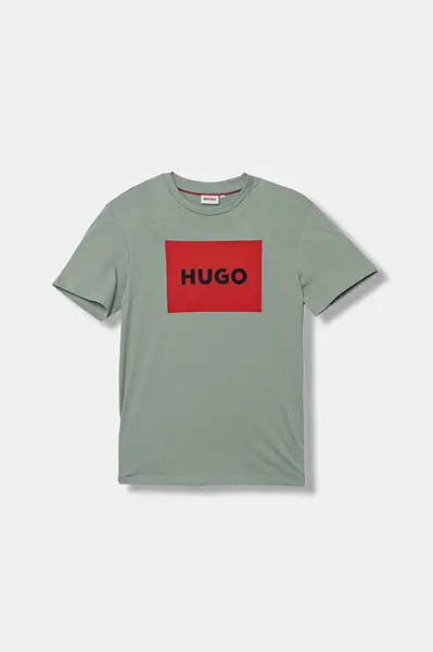 Dětské bavlněné tričko HUGO