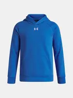 Chlapecká mikina Under Armour UA Rival Fleece Hoodie-BLU - Kluci