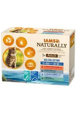 Iams Cat mořské maso v omáčce multipack 12x85g