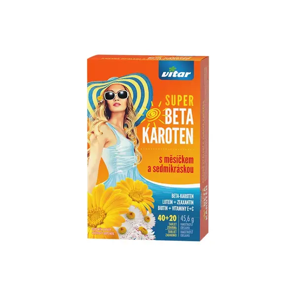 Vitar Super Beta-karot.+měsíček+7kráska Tbl.40+20