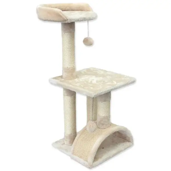 Odpočívadlo Magic Cat Luna svetlo béžové 35x35x86cm